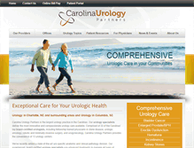 Tablet Screenshot of carolinaurology.com